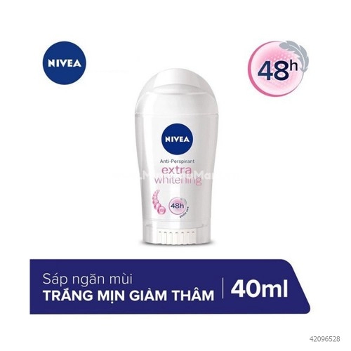 Sáp Ngăn Mùi Nivea Extra Whitening 48h 40ml  Sáp Ngăn Mùi Nivea Extra Whitening 48h 40ml